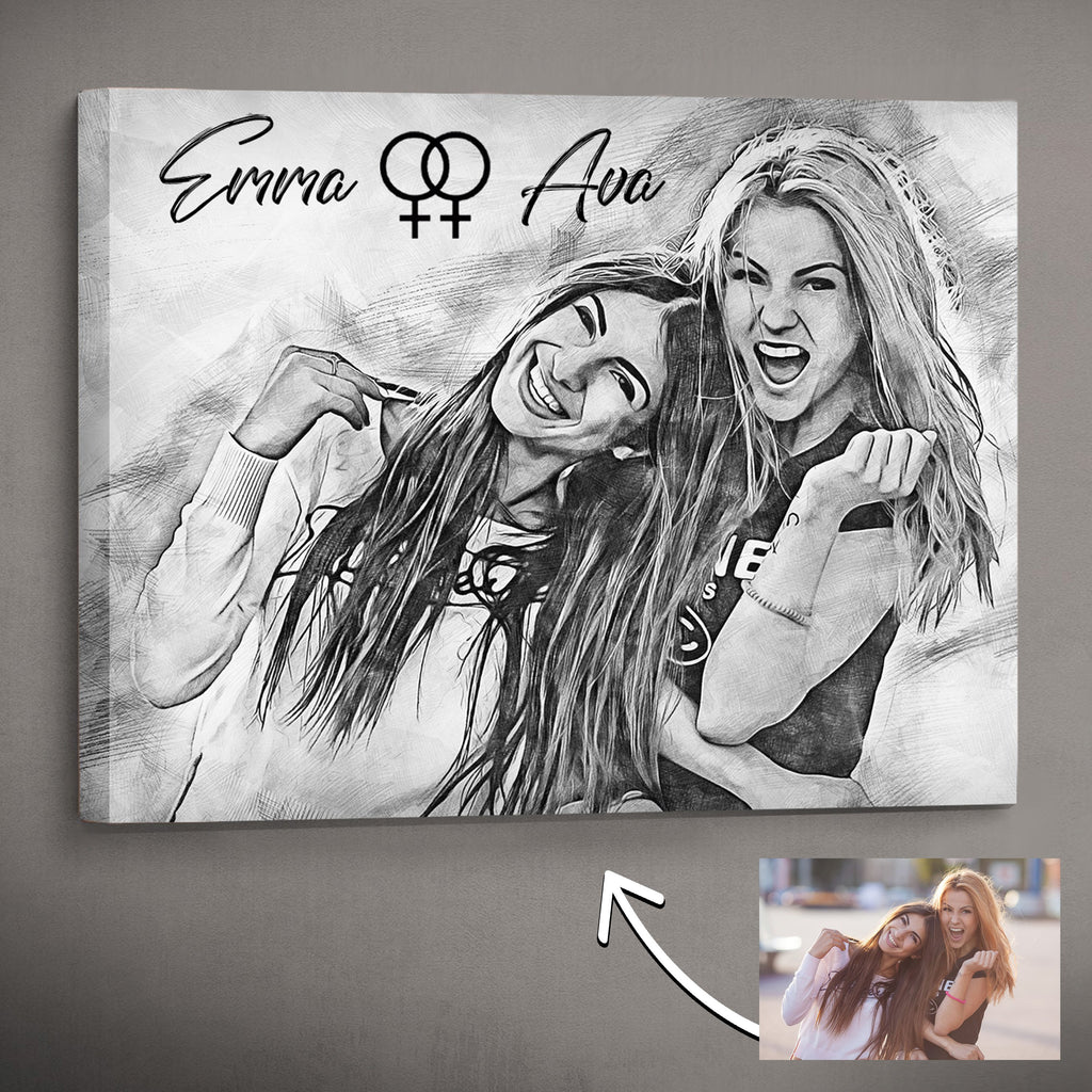 Buy Personalised Hand Made Photo to Pencil Sketch Art Gift Online  Get 20  Off